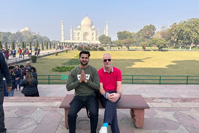 All Inclusive Taj Mahal & Agra Tour by Superfast Train From Delhi - Taj Mahal at East Gate: what your guide adds