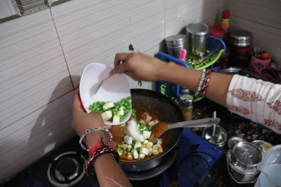 Cooking class and dinner with Rekha family with full meals - Dinner conversation: insider food tips and cultural chat while you eat