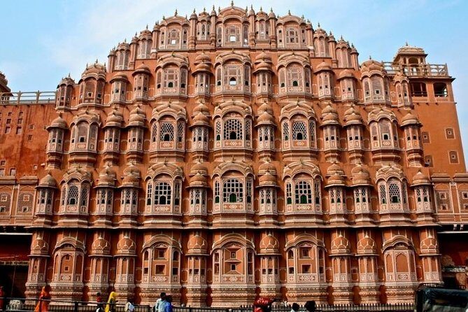 Day Tour Of Jaipur With Driver & Car - Amber Palace (Amer Fort): pale sandstone, white marble, and a lake view