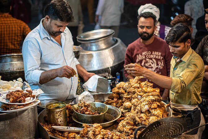 Evening Food Tour - Jama Masjid from outside: a short history pause that helps your bearings