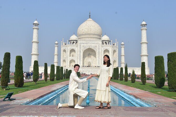 From Agra - Taj Mahal, Agra Fort and More - Getting picked up in Agra: A/C car, driver, and bottled water