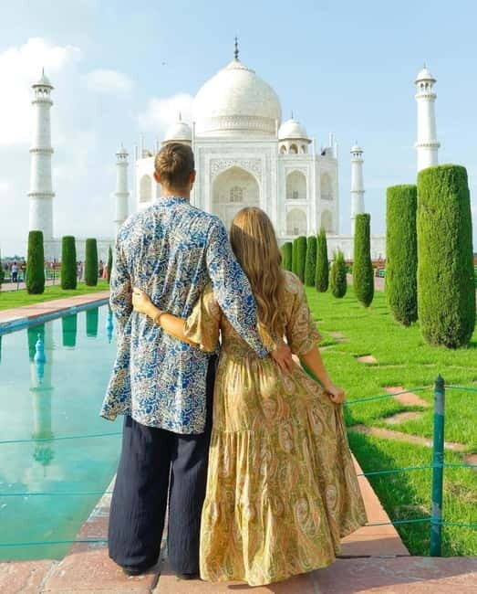 From Delhi: Taj Mahal & Agra Private Day Trip with 5<em> Lunch – Taj Mahal Sunrise: Why this day trip starts before most people blink’ /><br />
If you’ve ever stared at the Taj Mahal in photos, you know it can look unreal. Seeing it at sunrise is the trick that makes it feel real. The light is softer, shadows help you read the marble details, and the crowds are different than later in the day. You’ll get about <strong>2–3 hours at the Taj Mahal</strong> with a guided tour, plus time to walk at your own pace.</p>
<p><p>This is also where the private format matters. You’re not trying to keep up with a big group, and your guide can steer you toward the spots that make sense for pictures and for understanding what you’re looking at. A few guides mentioned in recent feedback (like Shaan and Kashif) are noted for photo coaching, including helping you frame shots so you don’t just point your camera and hope.</p>
</p>
<h3 id="a-quick-reality-check">A quick reality check</h3>
<p>The itinerary is packed into a single stretch. If you hate early mornings, this tour will still work—but you’ll need to commit to that sunrise start. Also note the big rule: the Taj Mahal is <strong>closed every Friday</strong>, so plan your date carefully.</p>
<div style="margin: 20px 0; padding: 15px 0;"><p>You can also read our reviews of more private tours in Agra</p><ul style="margin: 10px 0; padding: 0; list-style: none;"><li style="margin: 0 0 10px 0; padding: 0 0 10px 0; border-bottom: 1px solid #eee; display: flex; align-items: flex-start; gap: 12px; line-height: 1.4;"><a href="https://newdelhitravelguide.com/agra-skip-the-line-taj-mahal-agra-fort-private-tour/" aria-hidden="true" tabindex="-1"><img decoding="async" style="width: 80px; height: 60px; object-fit: cover; border-radius: 4px; flex-shrink: 0;" src="https://newdelhitravelguide.com/wp-content/uploads/2026/05/agra-skip-the-line-taj-mahal-agra-fort-private-tour-150x150.jpg" alt="" loading="lazy"></a><div><a href="https://newdelhitravelguide.com/agra-skip-the-line-taj-mahal-agra-fort-private-tour/">Agra: Skip-the-Line Taj Mahal & Agra Fort Private Tour</a><br><span style="font-size: 0.82em; color: #555; margin-top: 2px;"><span style="color: #f5a623;">★</span> 4.9 &middot; 1,546 reviews</span></div></li><li style="margin: 0 0 10px 0; padding: 0 0 10px 0; border-bottom: 1px solid #eee; display: flex; align-items: flex-start; gap: 12px; line-height: 1.4;"><a href="https://newdelhitravelguide.com/private-guided-taj-mahal-tour-with-skip-the-line-entry-ticket/" aria-hidden="true" tabindex="-1"><img decoding="async" style="width: 80px; height: 60px; object-fit: cover; border-radius: 4px; flex-shrink: 0;" src="https://newdelhitravelguide.com/wp-content/uploads/2026/05/private-guided-taj-mahal-tour-with-skip-the-line-entry-ticket-150x150.jpg" alt="" loading="lazy"></a><div><a href="https://newdelhitravelguide.com/private-guided-taj-mahal-tour-with-skip-the-line-entry-ticket/">Private Guided Taj Mahal Tour with Skip The Line Entry Ticket</a><br><span style="font-size: 0.82em; color: #555; margin-top: 2px;"><span style="color: #f5a623;">★</span> 5.0 &middot; 562 reviews</span></div></li><li style="margin: 0; padding: 0; border-bottom: none; display: flex; align-items: flex-start; gap: 12px; line-height: 1.4;"><a href="https://newdelhitravelguide.com/private-guided-tour-of-agra/" aria-hidden="true" tabindex="-1"><img decoding="async" style="width: 80px; height: 60px; object-fit: cover; border-radius: 4px; flex-shrink: 0;" src="https://newdelhitravelguide.com/wp-content/uploads/2026/05/private-guided-tour-of-agra-150x150.jpg" alt="" loading="lazy"></a><div><a href="https://newdelhitravelguide.com/private-guided-tour-of-agra/">Private Guided Tour of Agra</a><br><span style="font-size: 0.82em; color: #555; margin-top: 2px;"><span style="color: #f5a623;">★</span> 5.0 &middot; 420 reviews</span></div></li></ul></div><h2 id="getting-from-delhi-to-agra-in-a-private-air-conditioned-car">Getting from Delhi to Agra in a private, air-conditioned car</h2>
<p><img src=