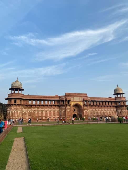 From Delhi: Taj Mahal & Agra Tour with Lunch at Marriott - Agra Fort and the Taj view: Mughal power in stone