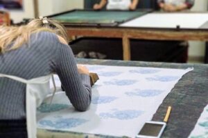 Hands-on Block Printing Workshop - Enter the Workshop: Materials, Tools, and the Studio Feel