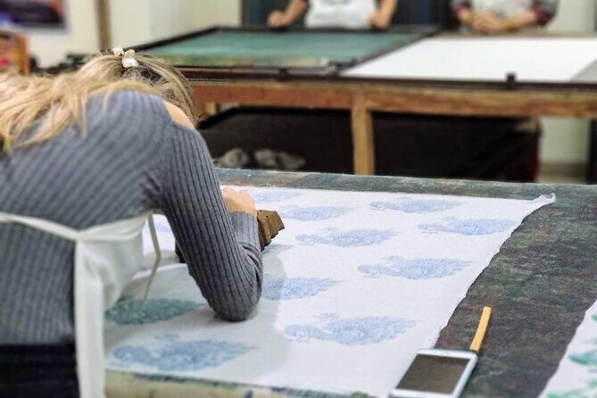 Hands-on Block Printing Workshop - The studio setup and how to get there without stress