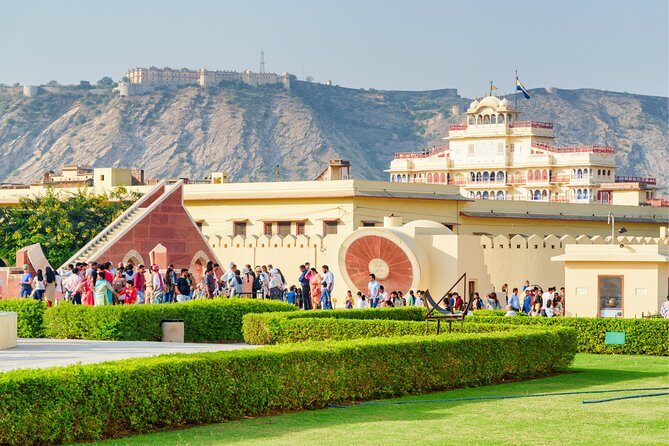 Jaipur Day Trip from Delhi by Car or Train – All Inclusive - Hawa Mahal’s red-and-pink façade, next to City Palace