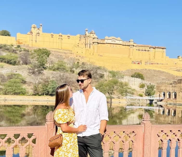 Jaipur: Private Full Day Sightseeing Tour By Car with Guide - Jal Mahal (Water Palace) at Man Sagar Lake: short visit, big atmosphere