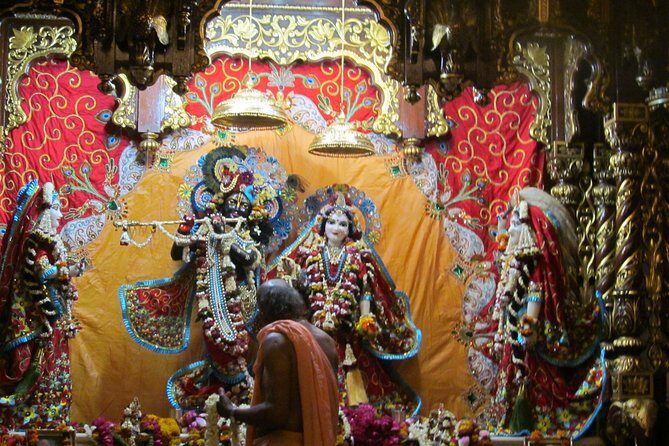 Mathura Vrindavan Divine Love Journey of Radha Krishna From Delhi - Stop 4: Prem Mandir (Shyama Shyam Dham) at sunset