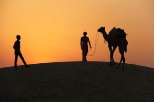 Nomadic Non-Touristic Overnight Tour & camel Safari - Evening in camp: chai, firelight, and the stars doing their job