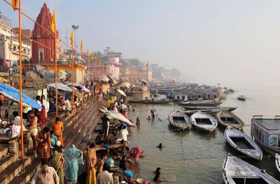 Varanasi Sunset Tour with Ganga Aarti & Free Boat Ride - Manikarnika Ghat From the Water: A Powerful View With Real Limits